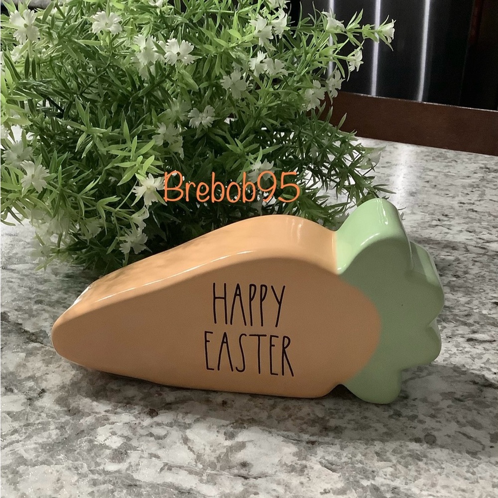 Rae Dunn HAPPY EASTER Ceramic Carrot